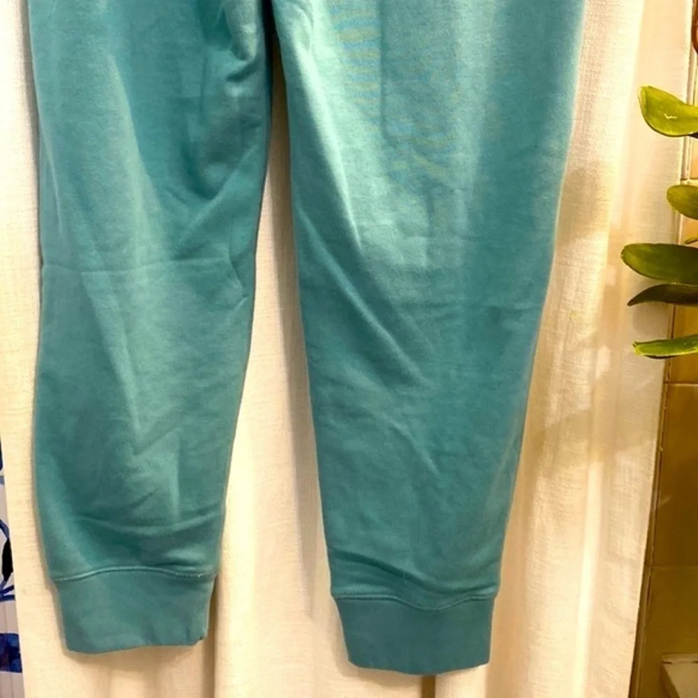 NWOT Men’s Land’s End Serious Sweats Sea Foam Blue Draw String Joggers Size L